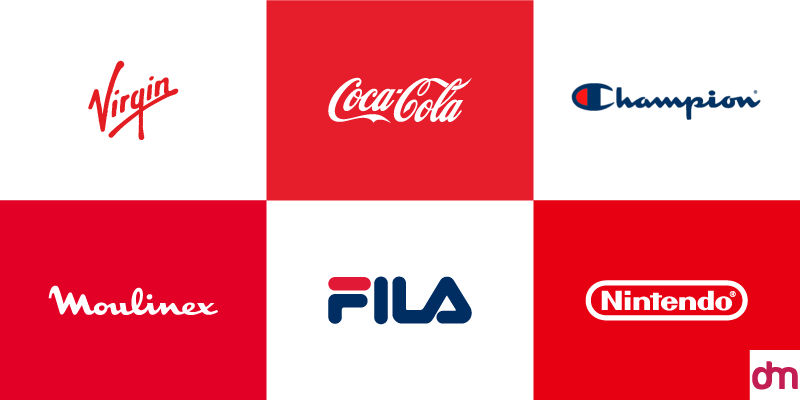 Logos with signature fonts.