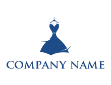 women dress hanging on hanger clothing logo