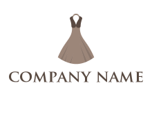 classy woman dress clothing logo