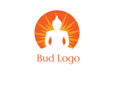 Buddha idol logo