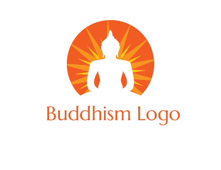 Buddha idol logo