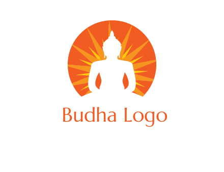 Buddha idol logo