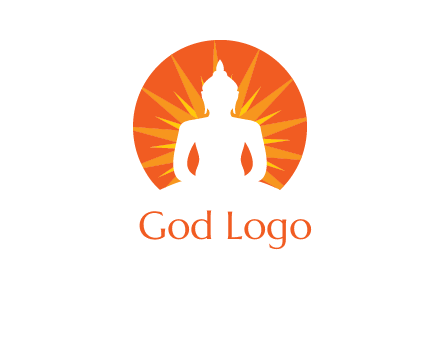 Buddha idol logo