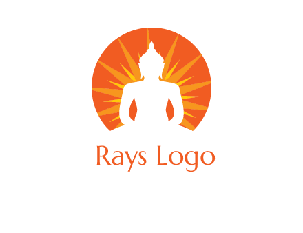 Buddha idol logo