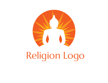 Buddha idol logo