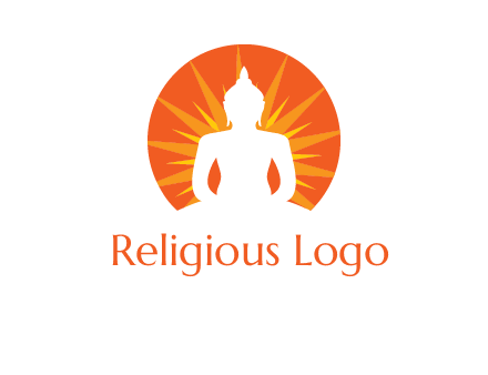 Buddha idol logo