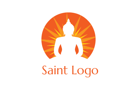 Buddha idol logo