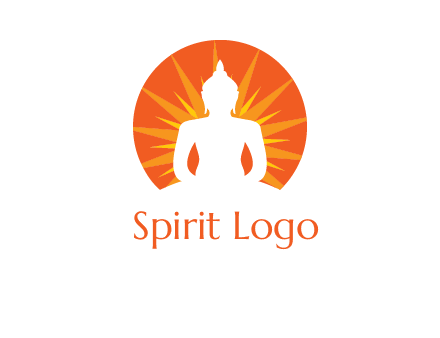 Buddha idol logo