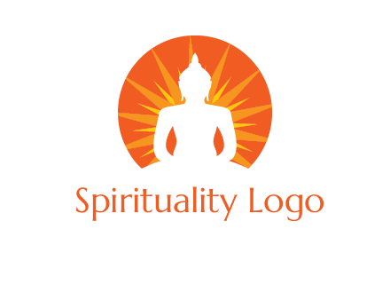 Buddha idol logo