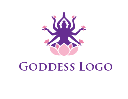 multi armed goddess logo