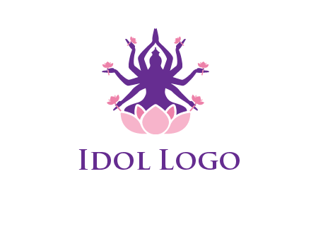 multi armed goddess logo