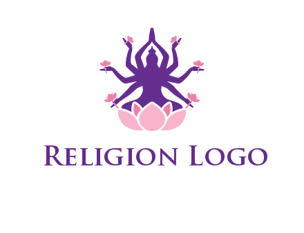 multi armed goddess logo