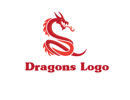 fire breathing dragon icon