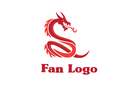 fire breathing dragon icon