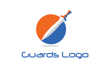 sword in circle logo