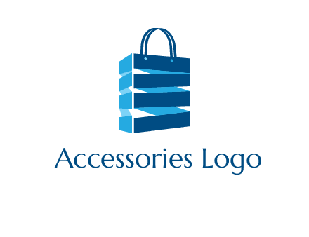 3D shopping logo