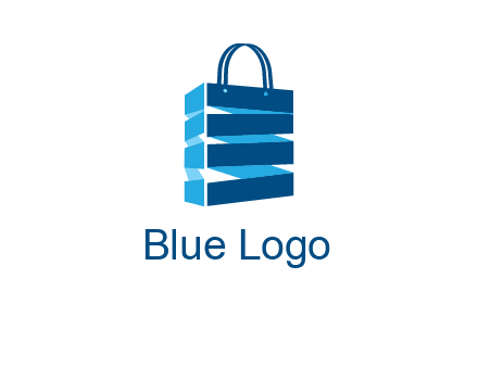 3D shopping logo