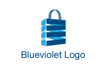 3D shopping logo