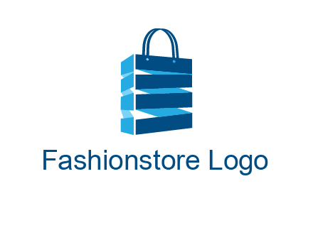 3D shopping logo