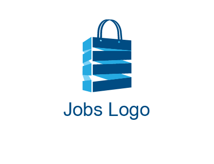 3D shopping logo
