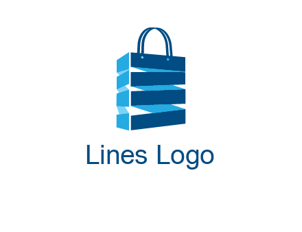 3D shopping logo