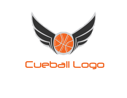 basketball with wings logo