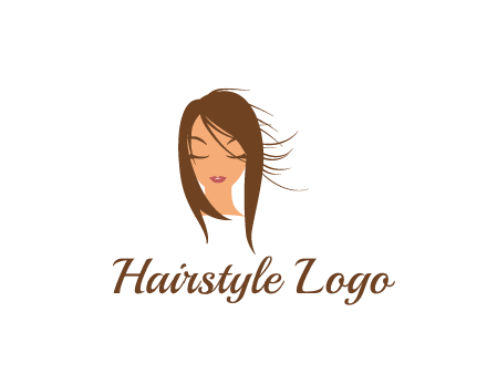 face illustration in beauty spa logo