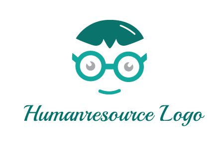 smiling face with glasses logo