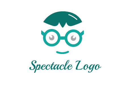 smiling face with glasses logo