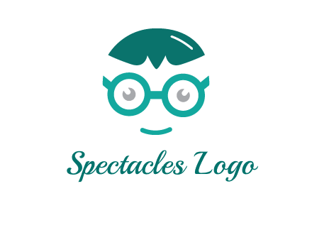 smiling face with glasses logo