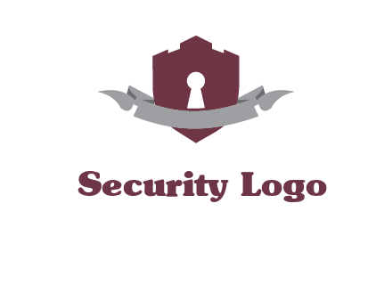 keyhole in shield logo