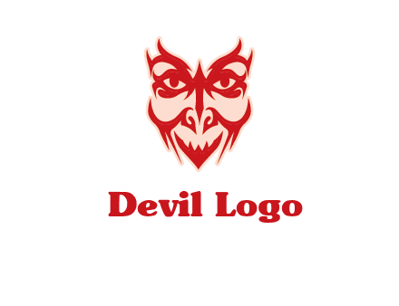 devil face illustration