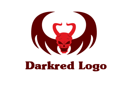 devil with wings and horn