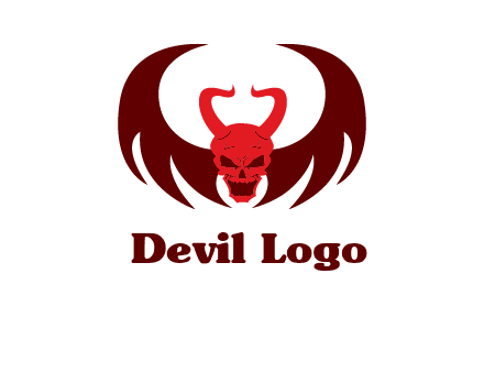 devil with wings and horn