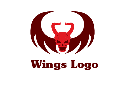 devil with wings and horn