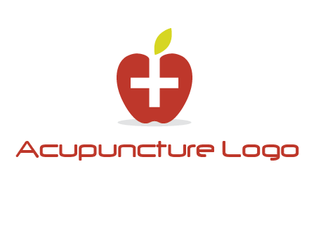 apple with health care cross logo