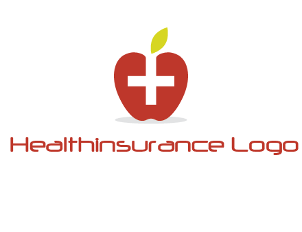 apple with health care cross logo