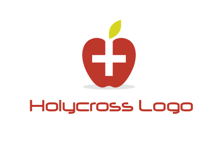 apple with health care cross logo