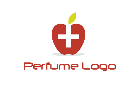 apple with health care cross logo