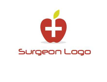 apple with health care cross logo