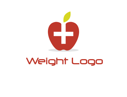 apple with health care cross logo