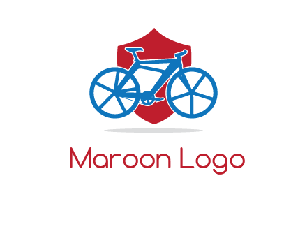 bicycle over a shield logo