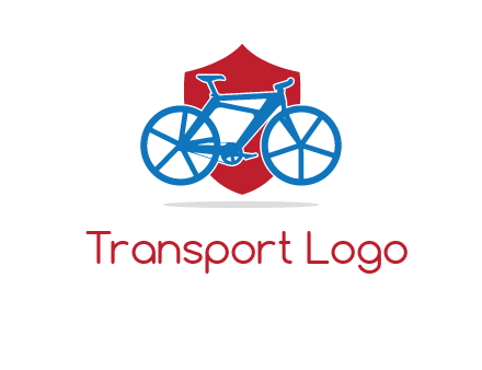 bicycle over a shield logo