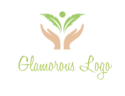 hands in leaf logo