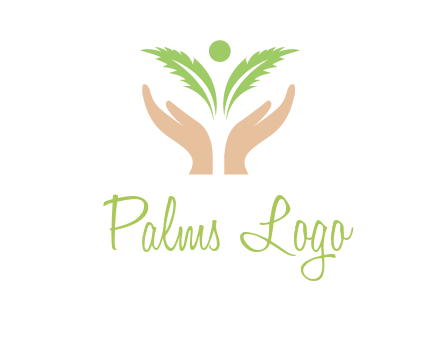 hands in leaf logo