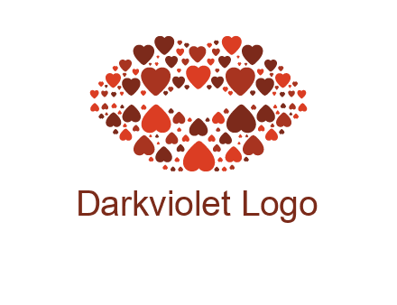 hearts on lips logo