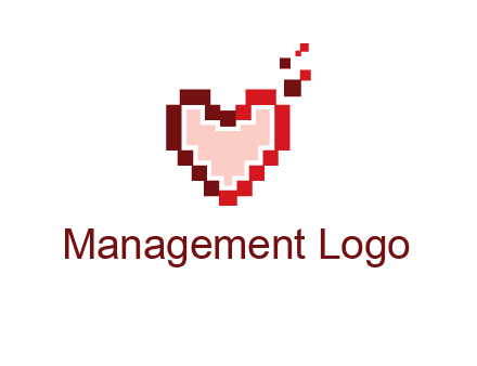 heart pixel icon