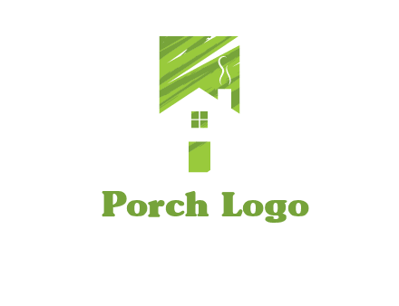 house in a rectangle logo