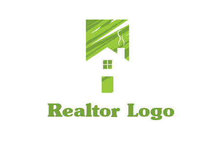 house in a rectangle logo