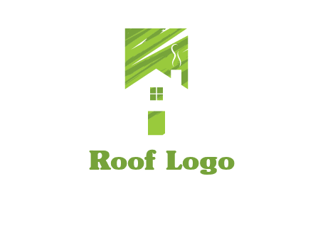 house in a rectangle logo